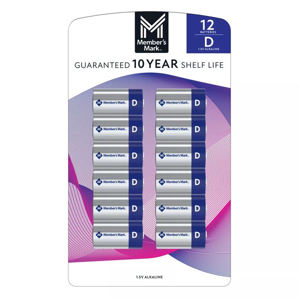 Member's Mark D Alkaline  Batteries, 12 pk.