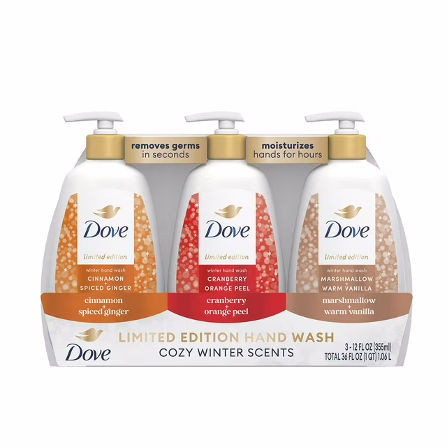 Dove Liquid Hand Wash Holiday Treats Variety Pack, 12 oz., 3pk.
