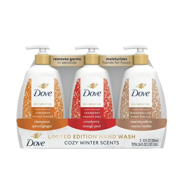 Dove Liquid Hand Wash Holiday Treats Variety Pack, 12 oz., 3pk.