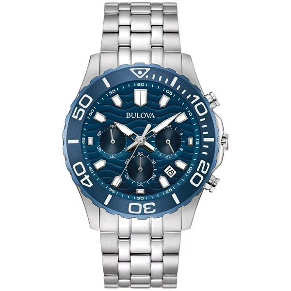 Bulova 98B435 Sport Chronograph Bracelet Watch, 43mm
